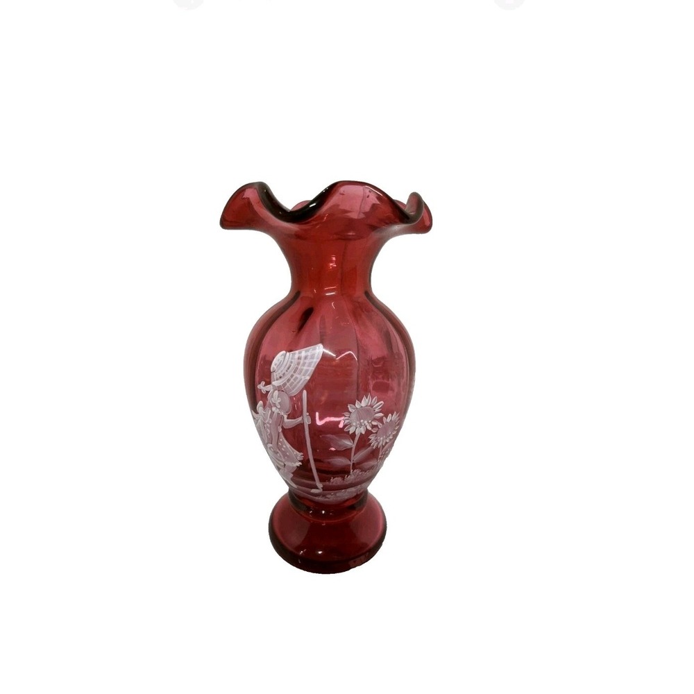 Fenton 2004 Mary Gregory "Garden Time" 1577 Z1 Vase #824/2000